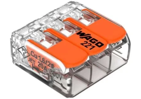 CONECTOR WAGO PALA TRANSPARENTE