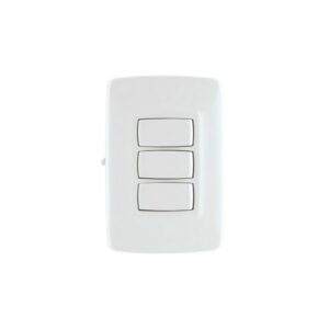 INTERRUPTOR TRIPLE CON LUZ PILOTO ARQUEA - LEGRAND GRL-IND AQ-111BL