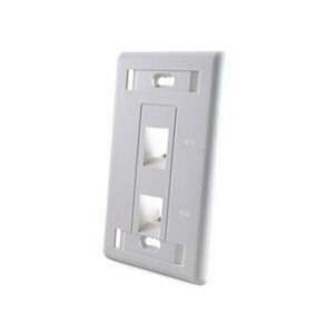 FACE PLATE SL DE 2 POSICIONES CATEGORIA 6-6A-7A ANGULADO COMMSCOPE - COMMSCOPE 1-1375155-3